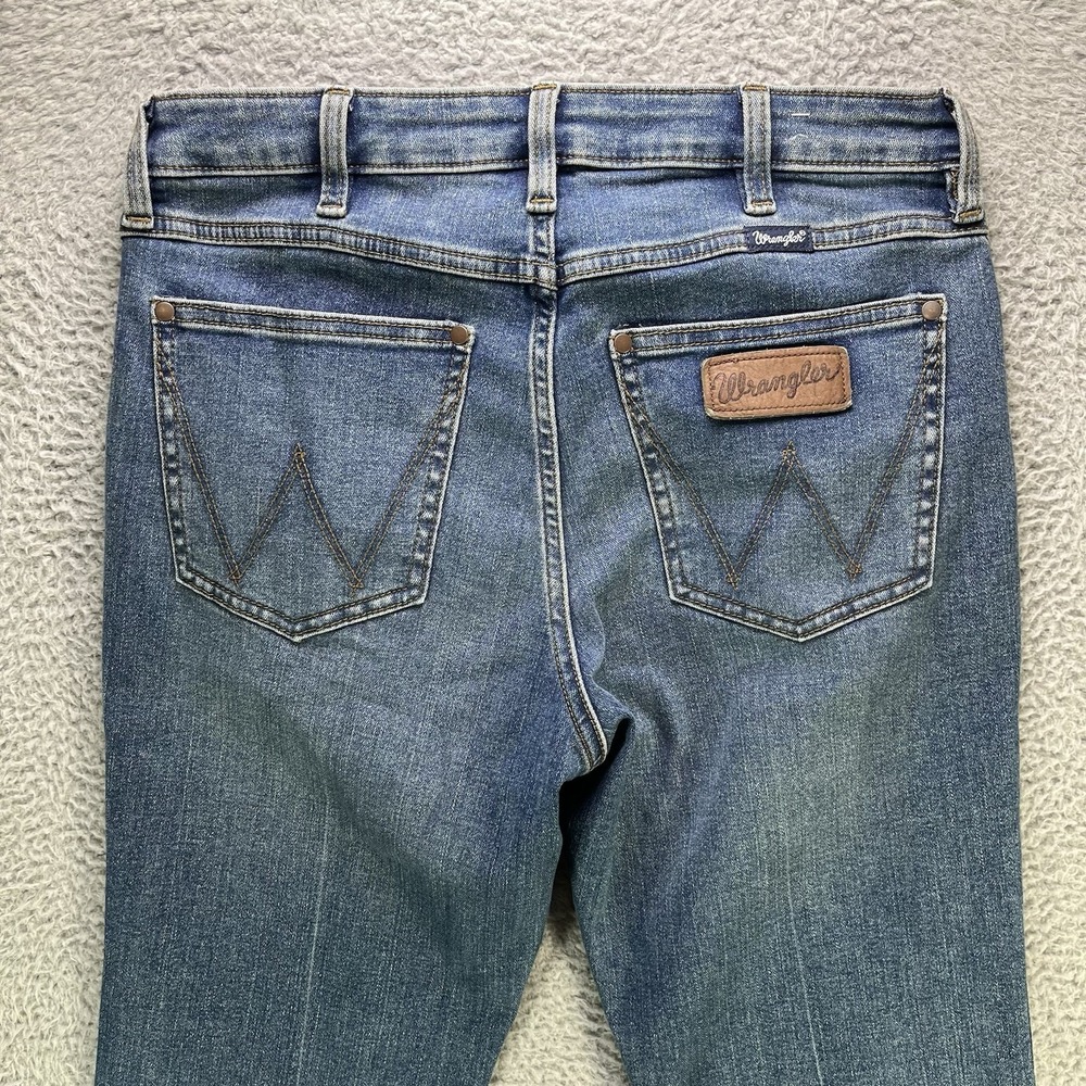 Wrangler Retro Jeans Womens 29x30 Blue High Rise Flare Trouser Bootcut Rodeo - Picture 3 of 14
